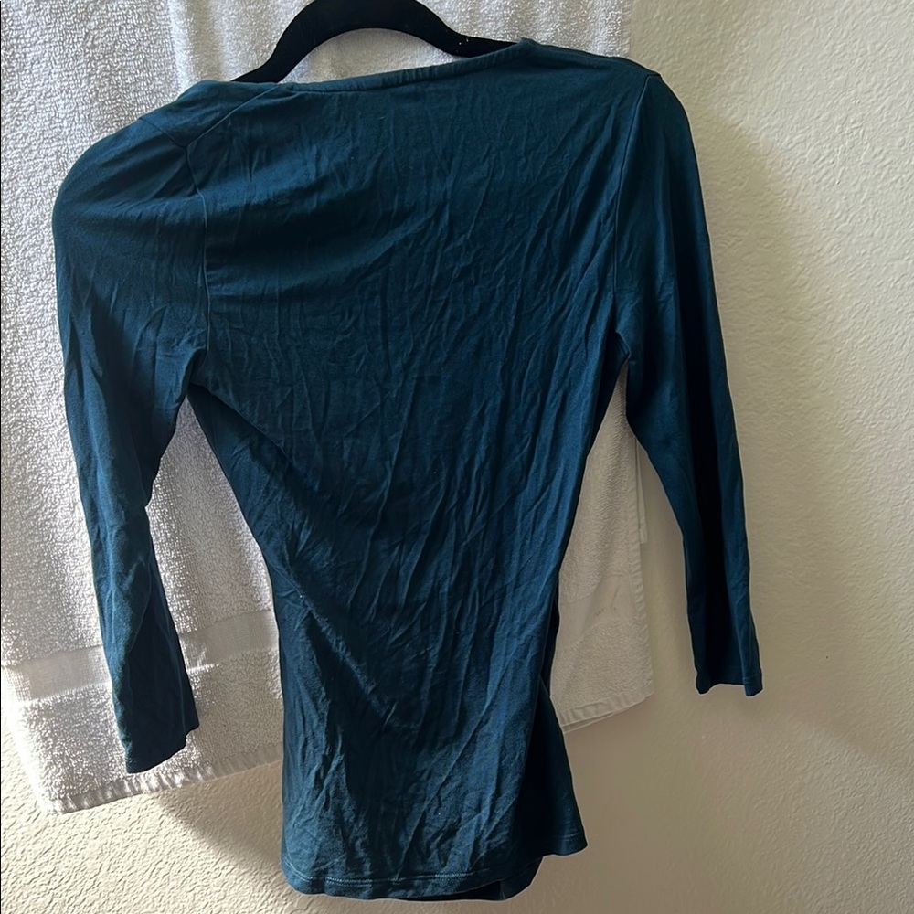 Teal Wrap Top Boden - Picture 3 of 5